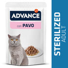 Advance Adult Sterilized Pavo Sobre en Salsa para gatos, , large image number null